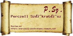 Perczell Szókratész névjegykártya